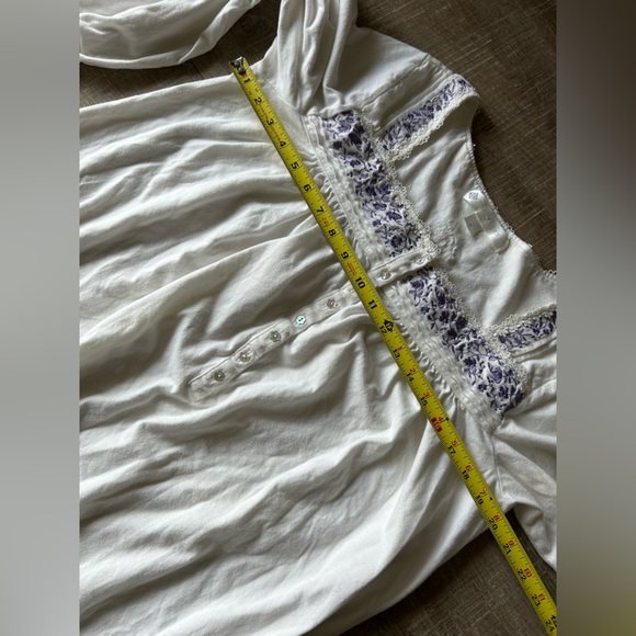 laurenmorgan413 - Eileen West White Flannel Nightgown Prairie Victorian M - Picture 11 of 12